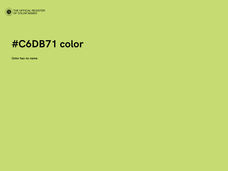 #C6DB71 color image