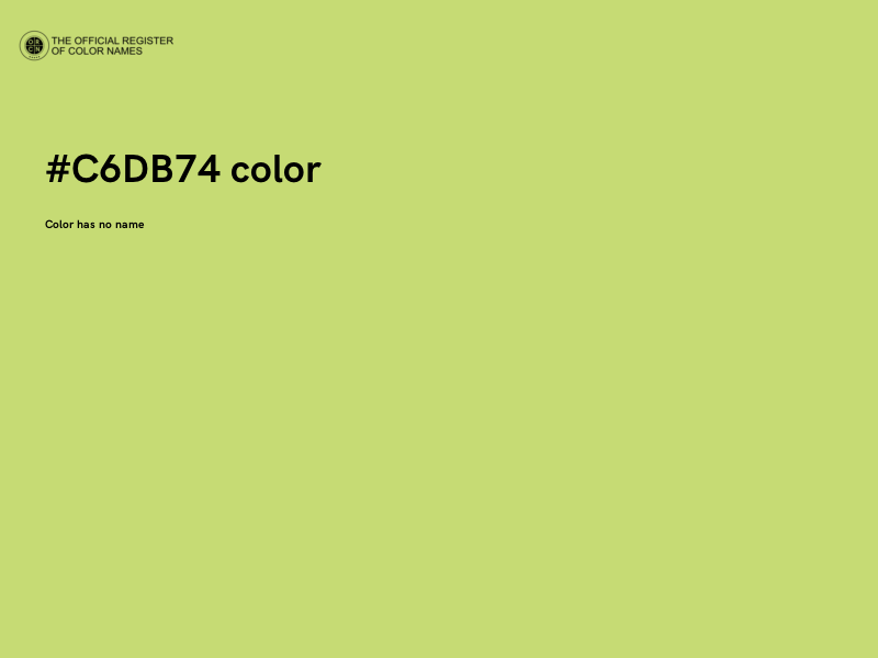 #C6DB74 color image