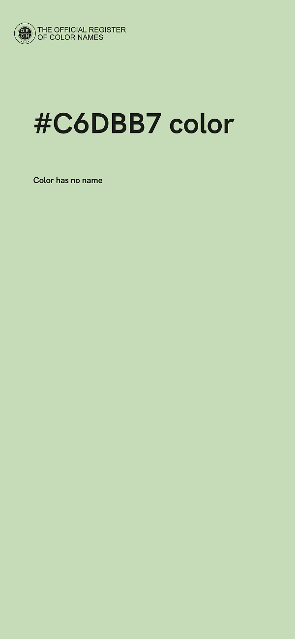 #C6DBB7 color image