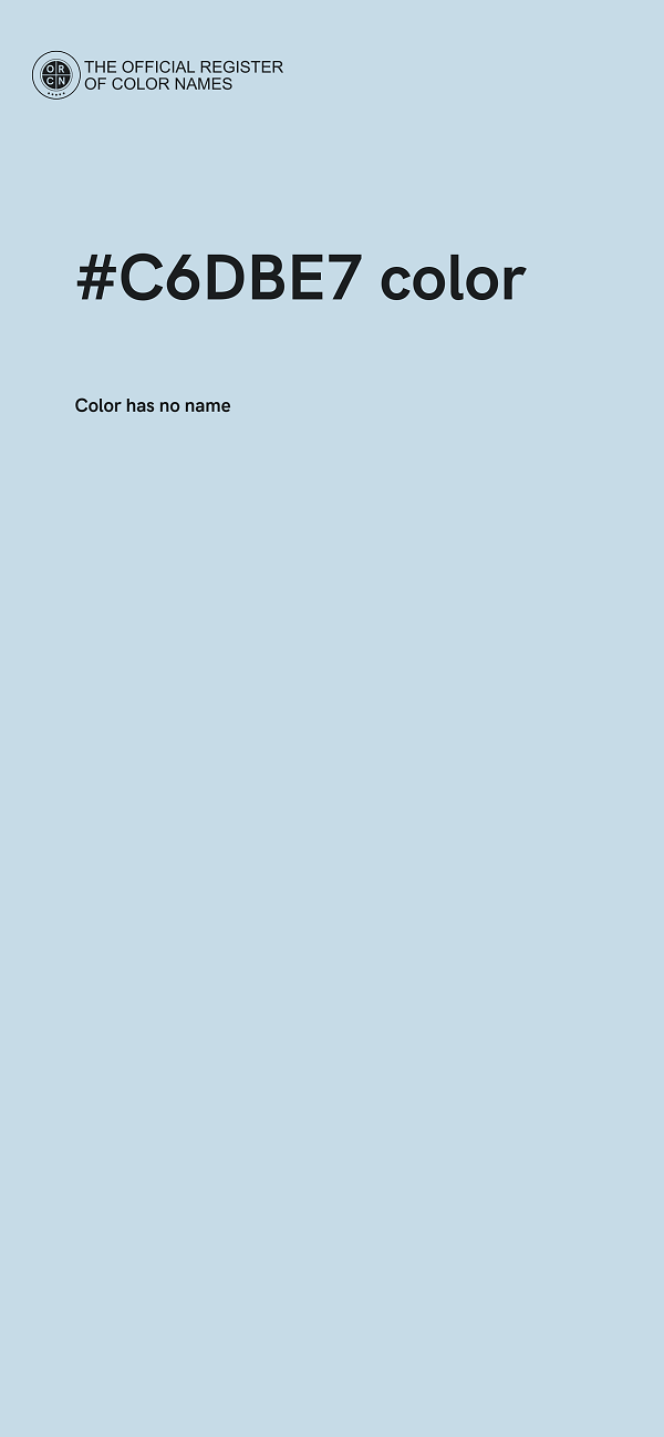 #C6DBE7 color image