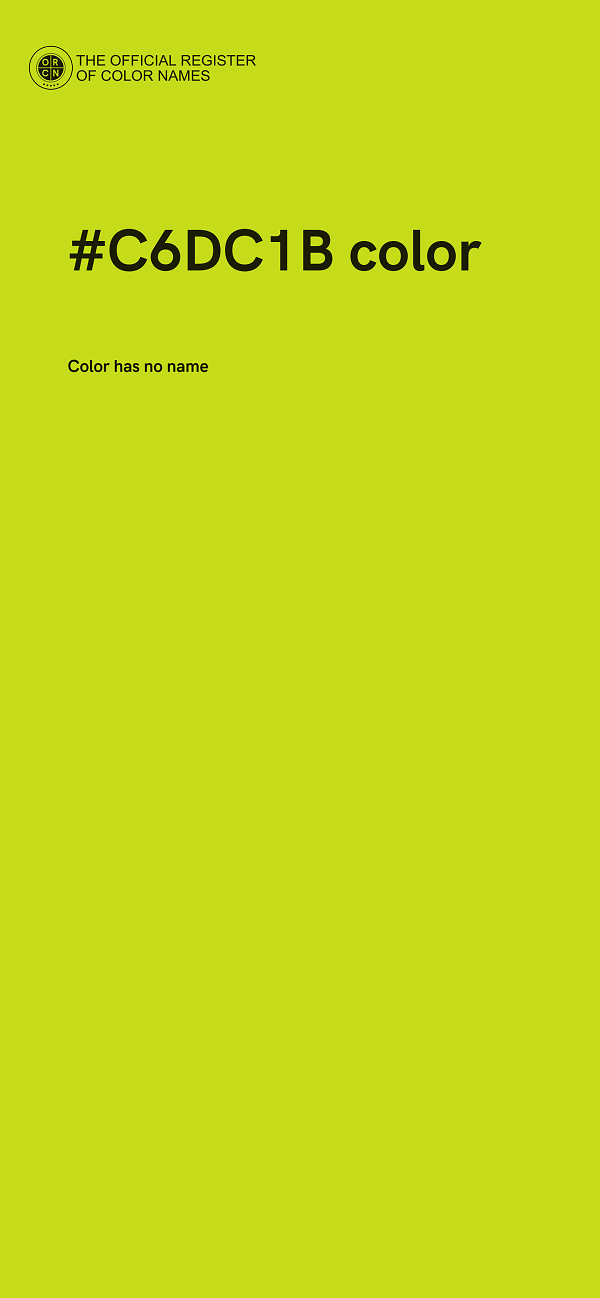 #C6DC1B color image
