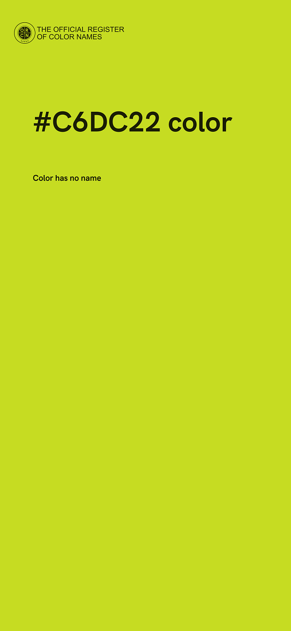 #C6DC22 color image