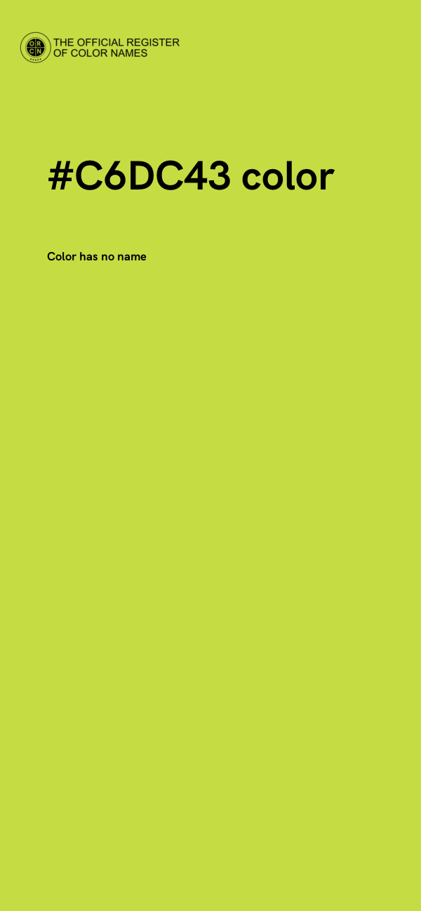 #C6DC43 color image