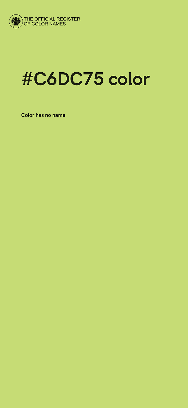 #C6DC75 color image