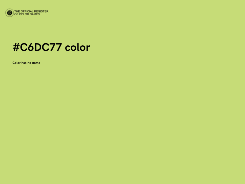 #C6DC77 color image