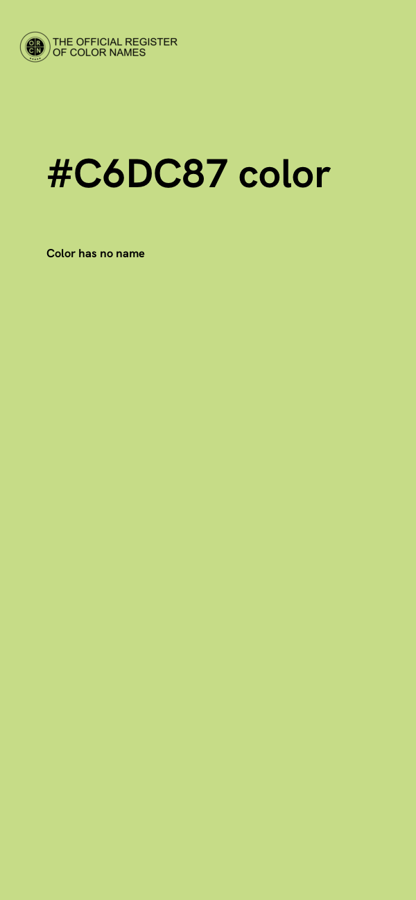 #C6DC87 color image