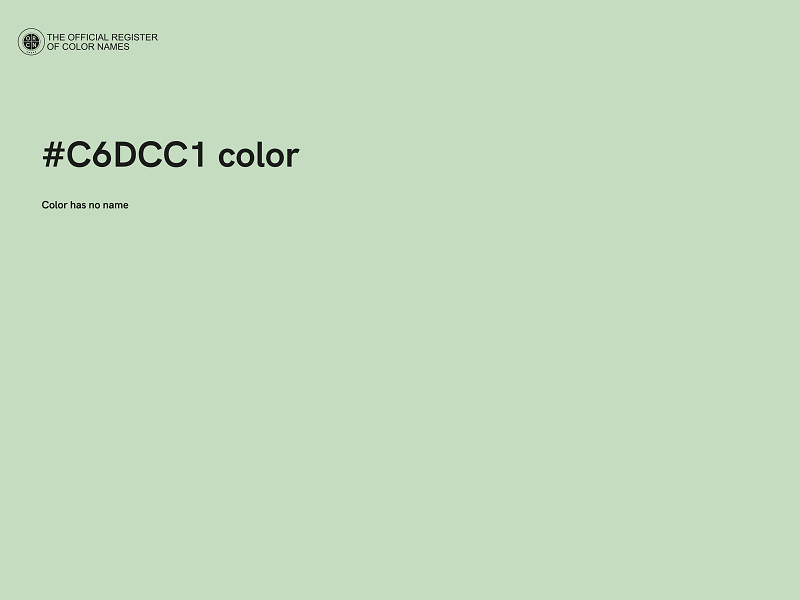 #C6DCC1 color image