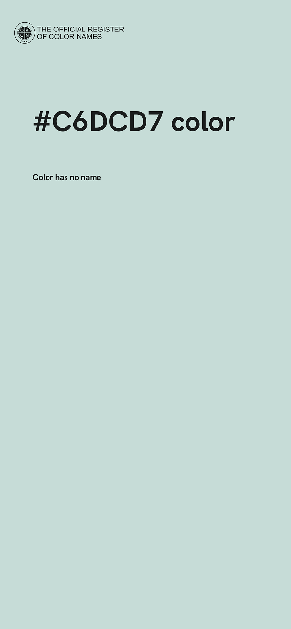 #C6DCD7 color image