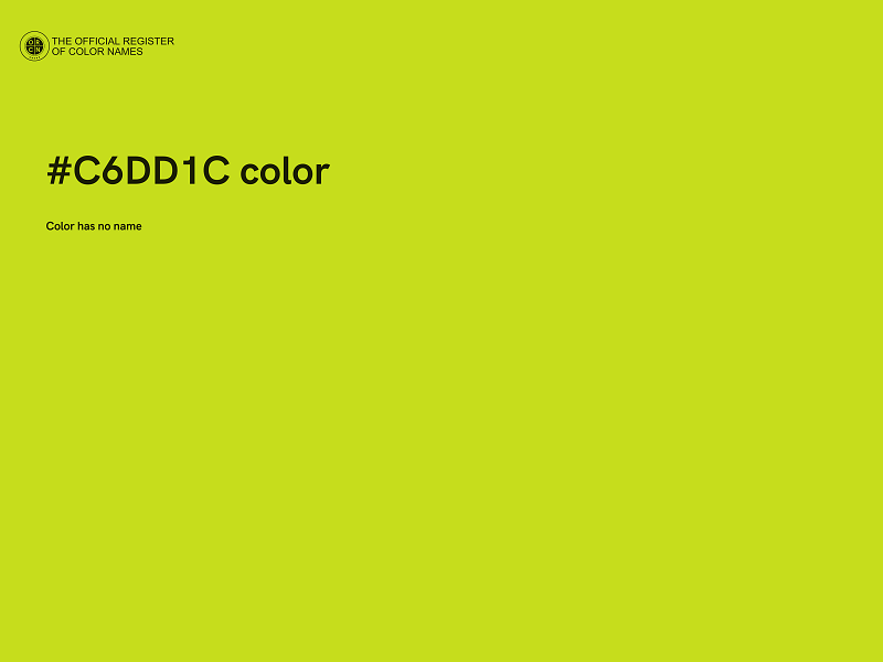 #C6DD1C color image