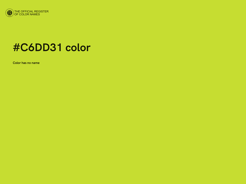 #C6DD31 color image