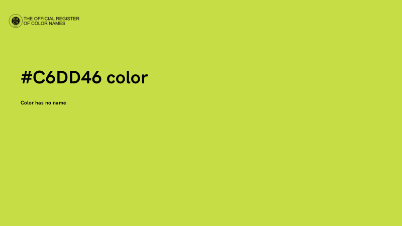 #C6DD46 color image