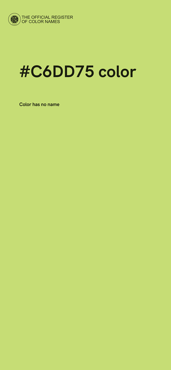 #C6DD75 color image