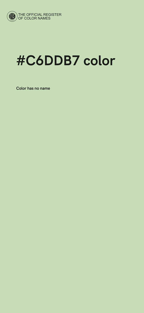 #C6DDB7 color image