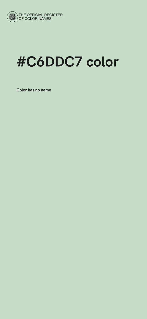 #C6DDC7 color image