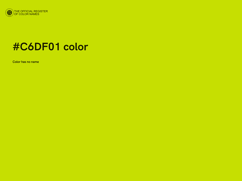 #C6DF01 color image