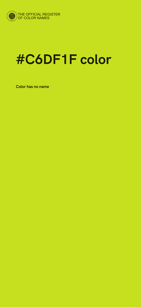 #C6DF1F color image