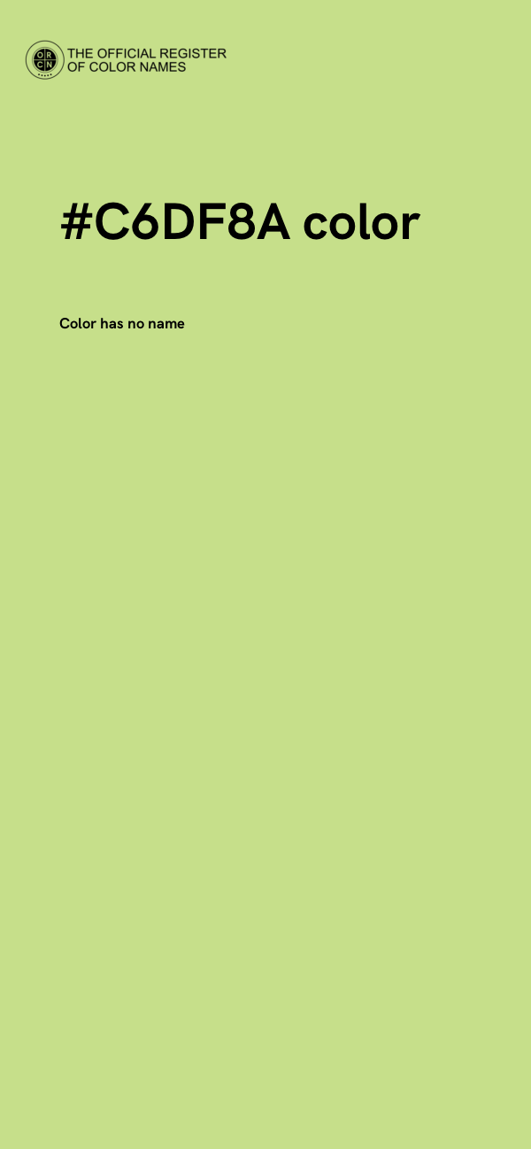 #C6DF8A color image