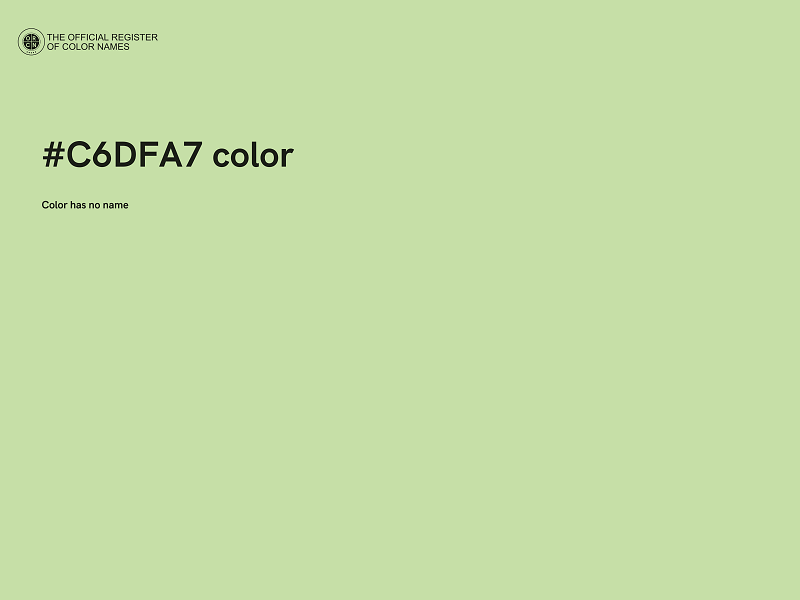 #C6DFA7 color image