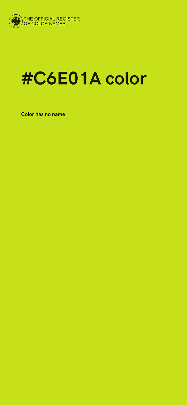 #C6E01A color image
