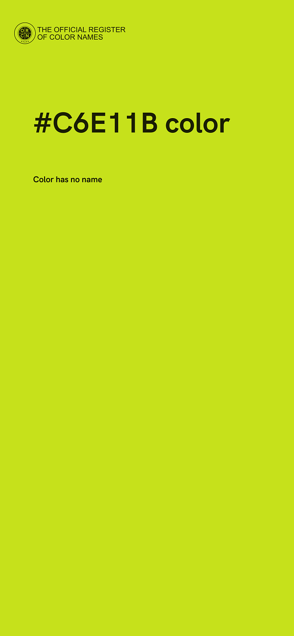 #C6E11B color image