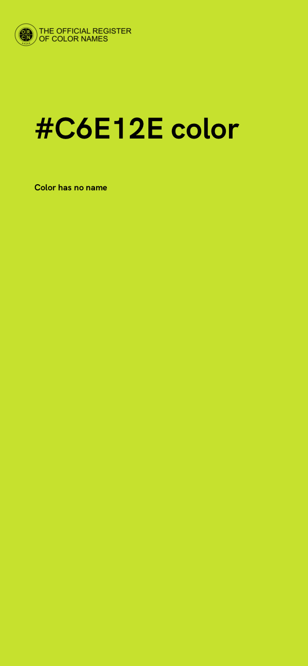 #C6E12E color image