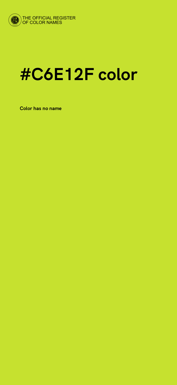 #C6E12F color image