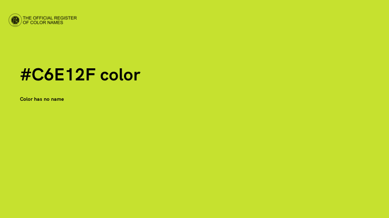 #C6E12F color image