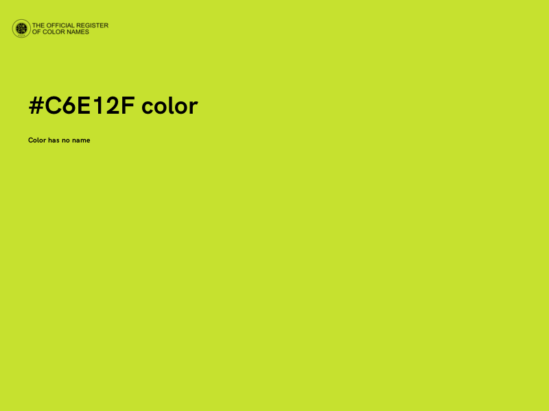 #C6E12F color image