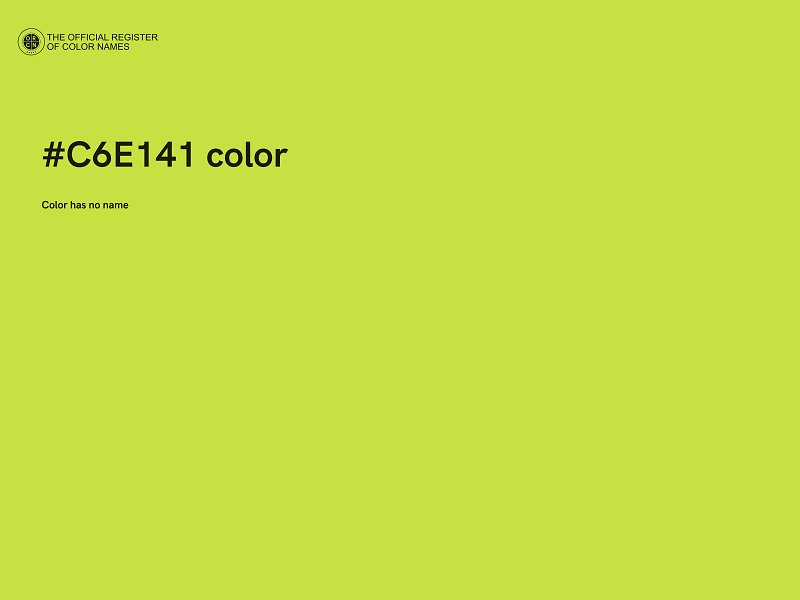 #C6E141 color image