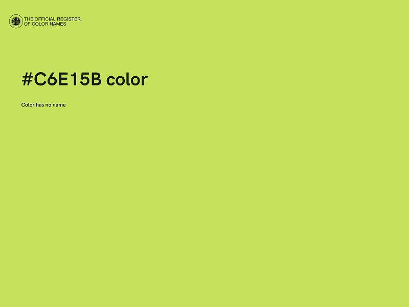 #C6E15B color image