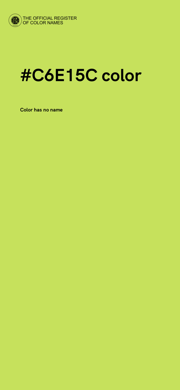 #C6E15C color image