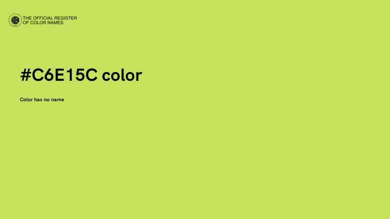 #C6E15C color image