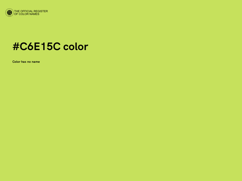 #C6E15C color image