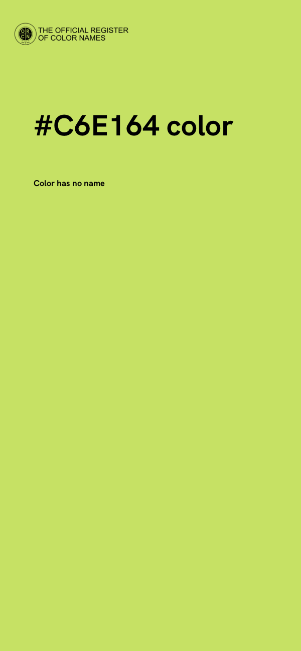 #C6E164 color image