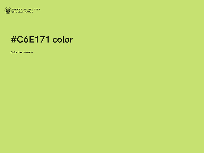 #C6E171 color image