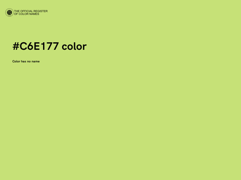 #C6E177 color image