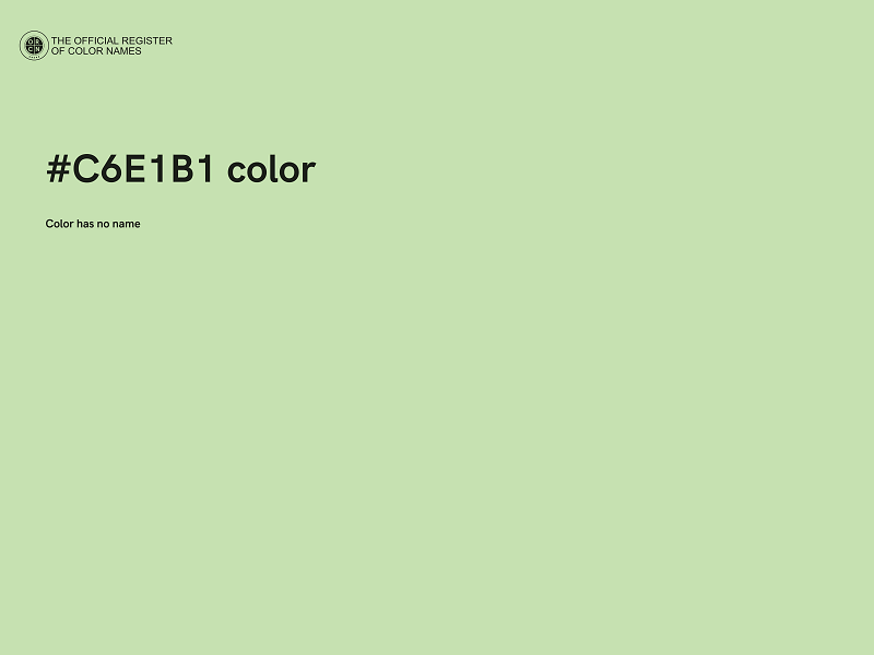 #C6E1B1 color image