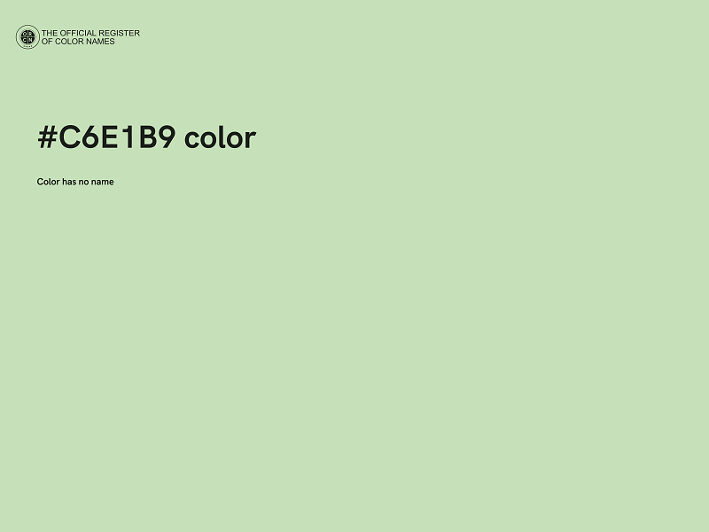 #C6E1B9 color image