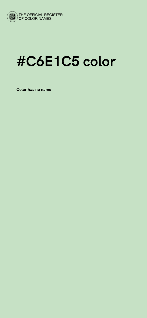 #C6E1C5 color image
