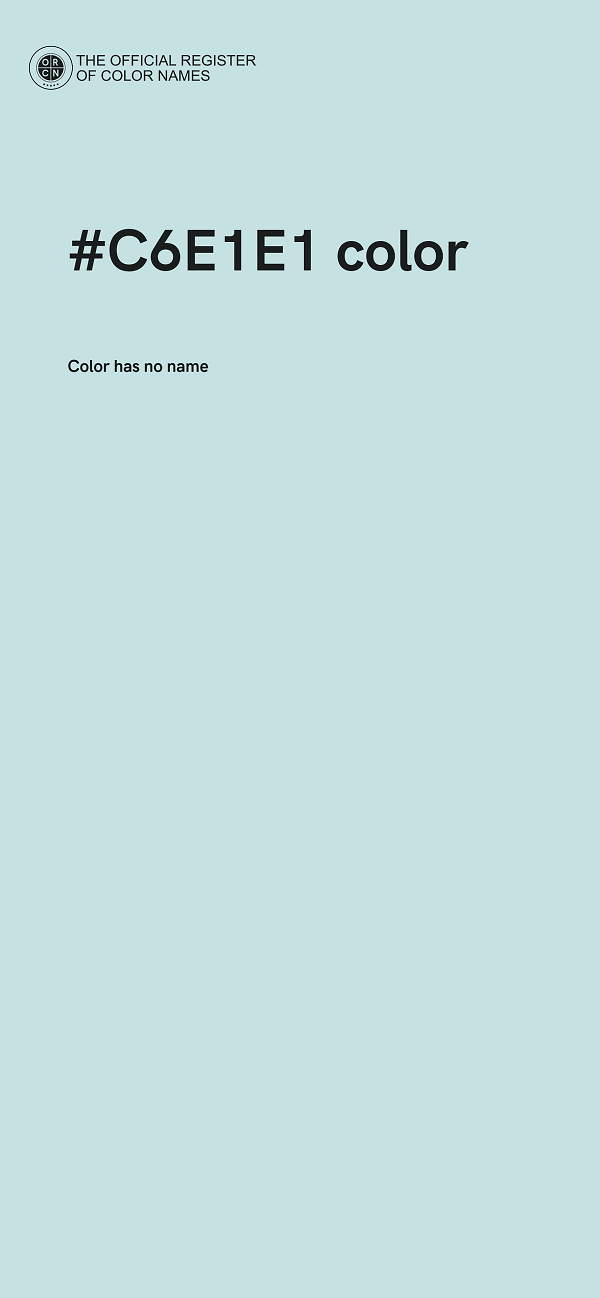 #C6E1E1 color image