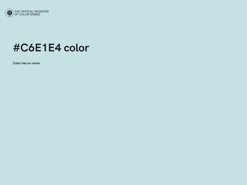 #C6E1E4 color image