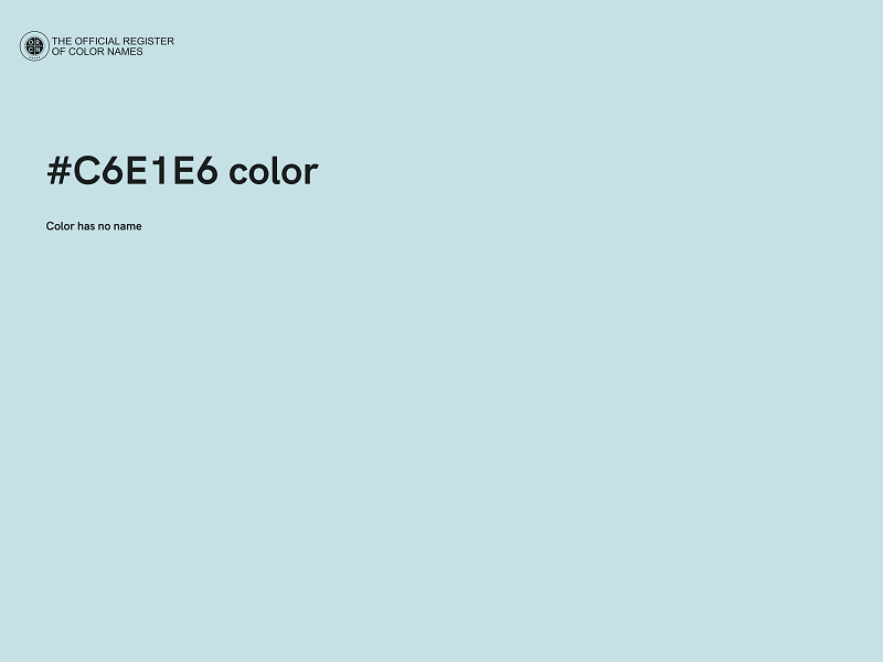 #C6E1E6 color image