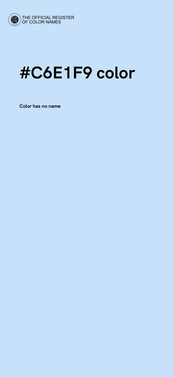 #C6E1F9 color image