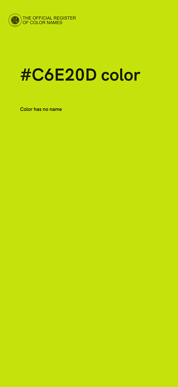 #C6E20D color image