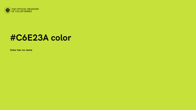 #C6E23A color image