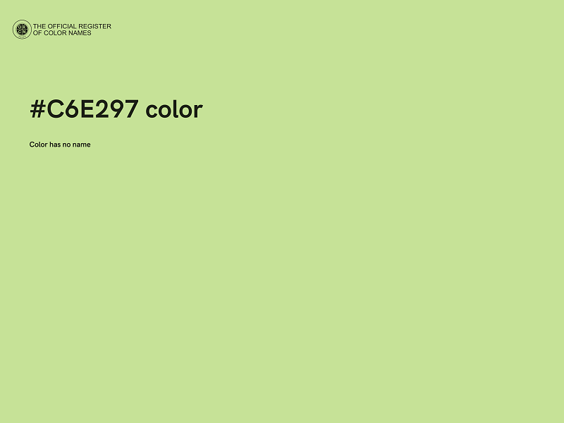 #C6E297 color image