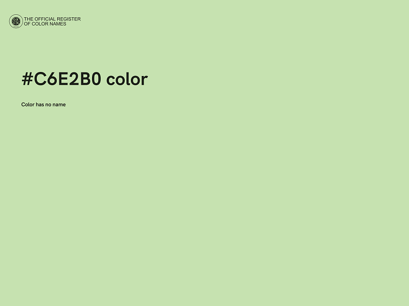 #C6E2B0 color image