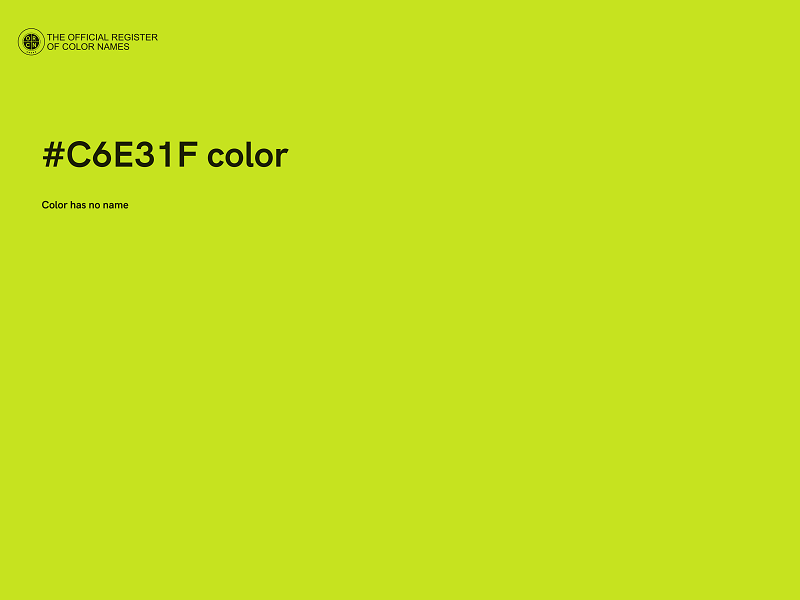 #C6E31F color image