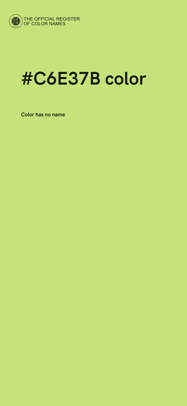#C6E37B color image