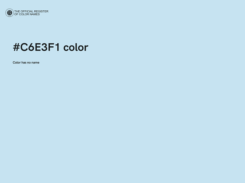 #C6E3F1 color image